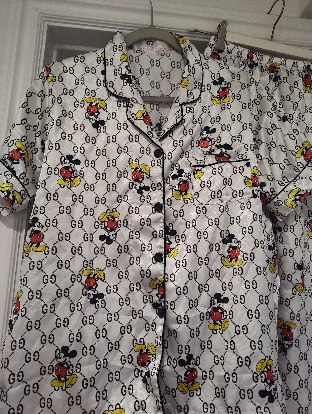 Micky Mouse Pattern PJ Set